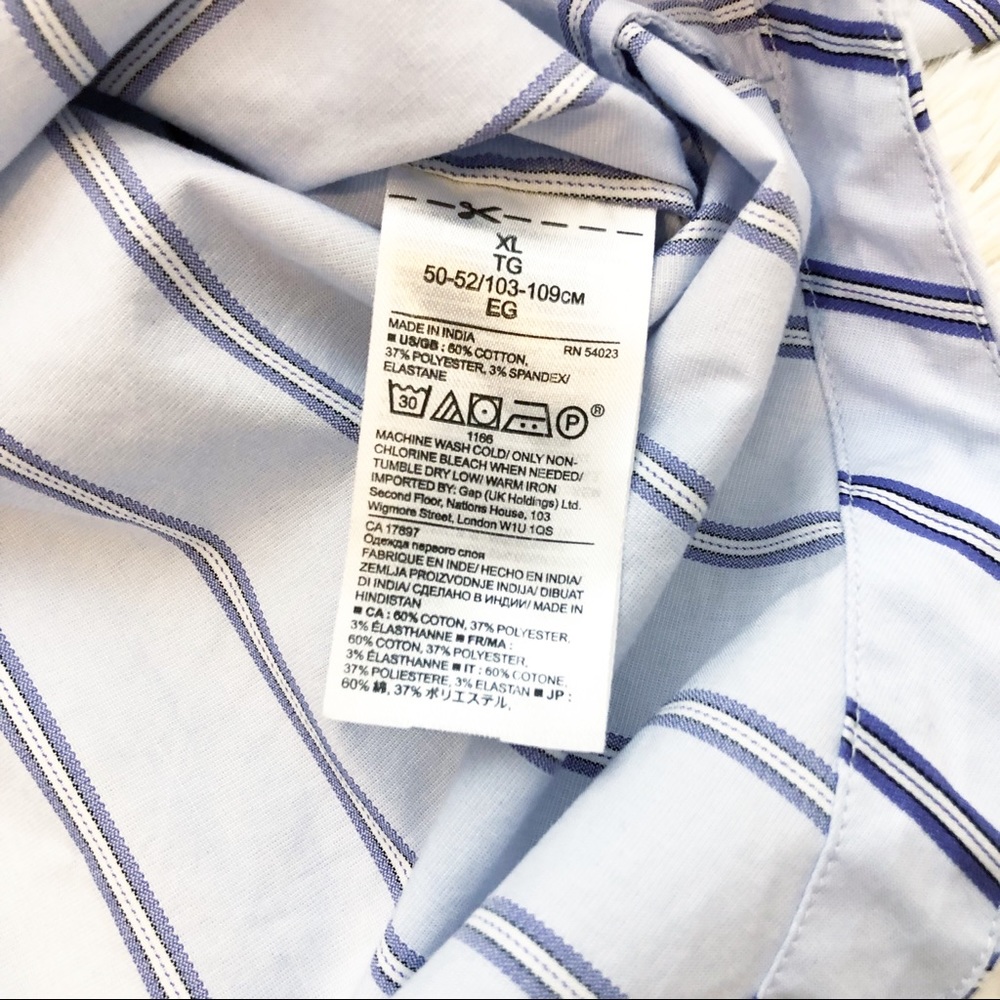 Banana Republic Striped Blouse W/ Sash tie - Picture 4 of 6